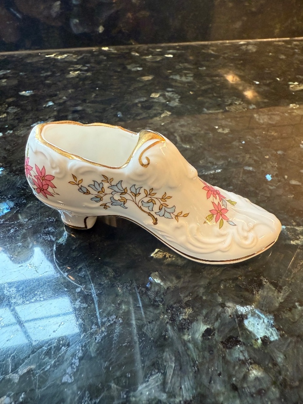 vintage bone china shoe